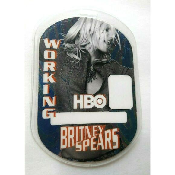 Britney Spears Backstage Pass Reflective Photo Dream in a Dream Tour 2001 Perri - Picture 1 of 4